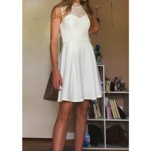 White Francesca’s Lace dress